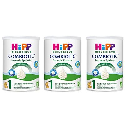 Hipp Biologique Lait 1 COMBIOTIC Formule épaissie boîte 800g - Lot de 3 Blanc