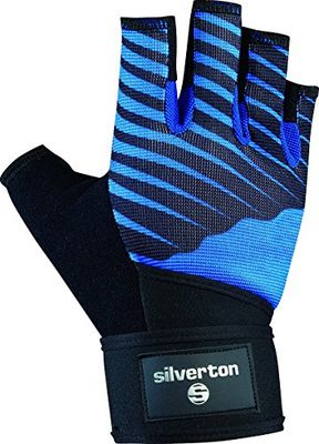 Silverton Gants Cross Grip Mixte Adulte, Noir/Bleu, m