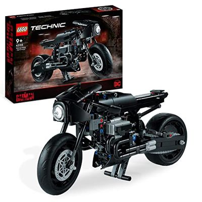 LEGO 42155 Technic BATMAN - BATCYCLE Constructie Set, Verzamelbare Speelgoed Motor, Schaalmodelbouwset van het Iconische Superhelden Voertuig uit de 2022 Film