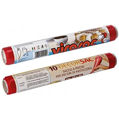 Virosac Spuitzak DECORSAC 23 x 46 cm, rood, 10 stuks
