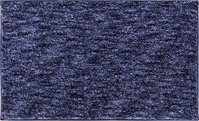 Grund Mirage Alfombra de Baño, Poliéster LUXURYSOFT, Azul, 60x100 cm