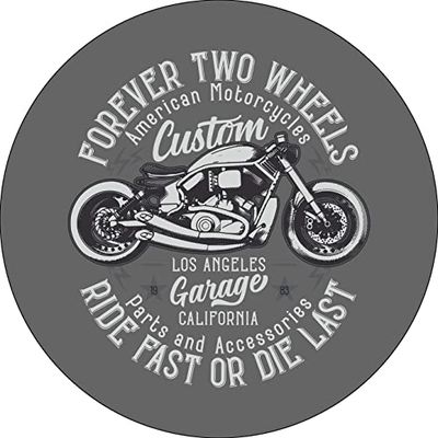 Bonateks, Round Digital Printed Mouse Pad, Non-Slip Base, for Office and Home, Diameter:22cm