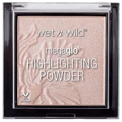 Wet n Wild MegaGlo Highlighting Powder, Sammetslent Highlighting-Puder med Pärlpigment, Lättblandad Formula för en Naturlig Lyster, i Nyansen Blossom Glow