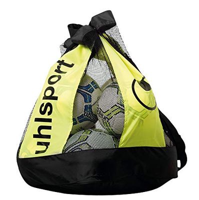 Uhlsport 100426201 Saco de rede, preto/amarelo (flor), tamanho único
