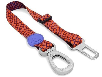 MORSO® Cintura Di Sicurezza per auto per Cani, SM, Arancione e viola