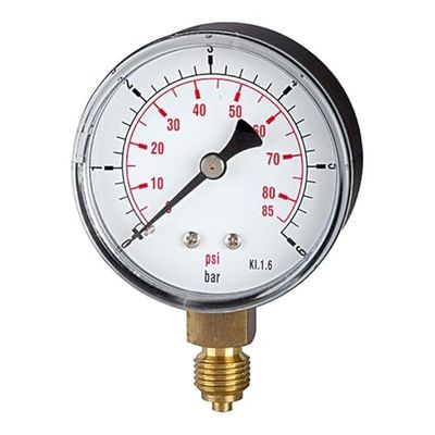 RIEGLER 115014-110.33-KDE Pressure Line Mano standard G 1/8 en bas, 0-4,0 bar/60 psi, Ø 40, 1 pièce