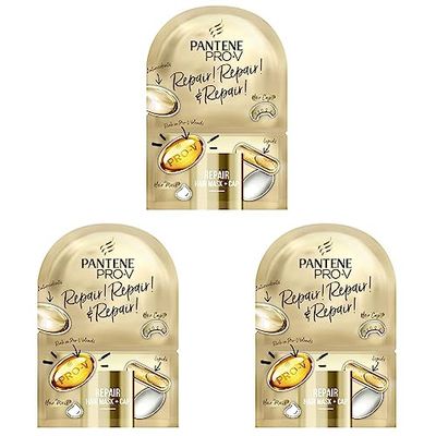 Pantene Pro-V Repair! Repair! & Repair! Superfood Repair, Hair Mask & Cap 20 ml (Pack of 3)
