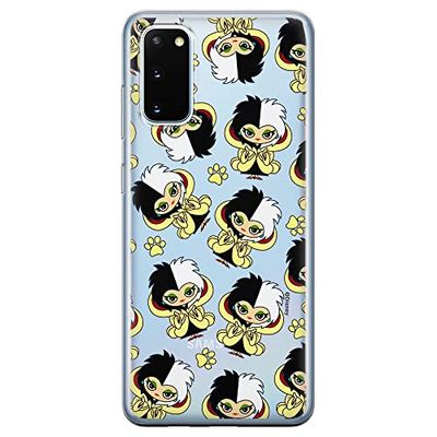 ERT GROUP mobiltelefonfodral för Samsung S20 / S11E originalt och officiellt licensierat Disney mönster Cruella 007 optimalt anpassad till formen på mobiltelefonen, gedeeltelijk transparant