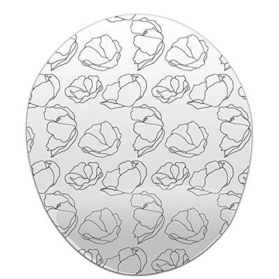Bonamaison, Tapis de Souris Ergonomique avec Repose-Poignet - Imprimé numérique - Anti-Tendon - Dessous antidérapant - pour Le Bureau et la Maison - Dimensions : 20 x 23 cm