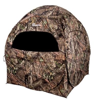 Ameristep Hondenhok Run & Gun Hunting Blind | Lichtgewicht 2-persoons Ground Blind in Mossy Oak Break-Up Country, One Size