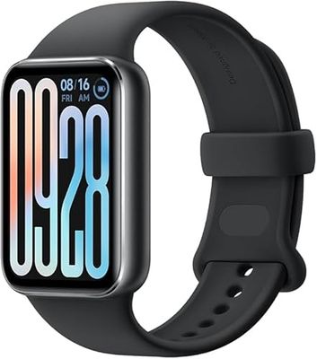 Xiaomi Smart Band 9 Pro Activiteitentracker, AMOLED-display van 4,4 cm (1,74 inch), 150+ sportmodi, waterdicht tot 5 ATM, tot 21 dagen batterijduur, zwart