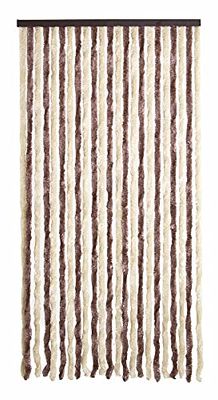 VERDELOOK Toldo de chenilla antimosquitos , 120x230, beige/marrón , hilos: 28