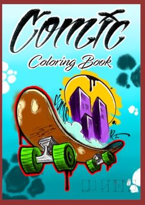 Comic Coloring Book, Comic-Malbuch, Malbuch für Comics, Comic-Ausmalbuch, Malbuch für Kinder oder Erwachsene, Comic-Zeichnungen zum Ausmalen, Malbuch ... Ausmalbuch, Comic Sketch Coloring: by SMORF