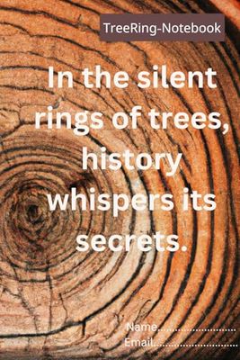 Tree ring Notebook for researchers, students, Nature enthusiast, Note takers, Carpentry workers: Intro page, To do list, 81 ruled white pages, with interactive mark for date and day