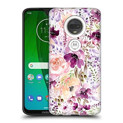 Head Case Designs Officiële Anis Illustration Floral Chaos Flower Patroon 3 Hard Back Case compatibel met Motorola Moto G7 / G7 Plus