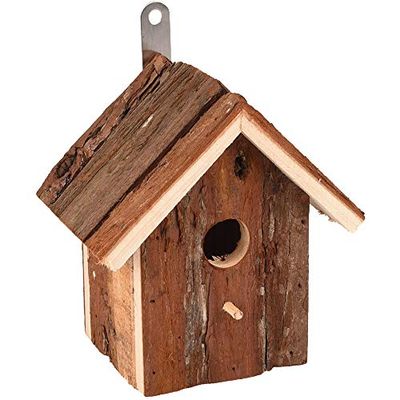 NICHOIR pour Oiseaux Gitano Bois Nature 15x11x16CM