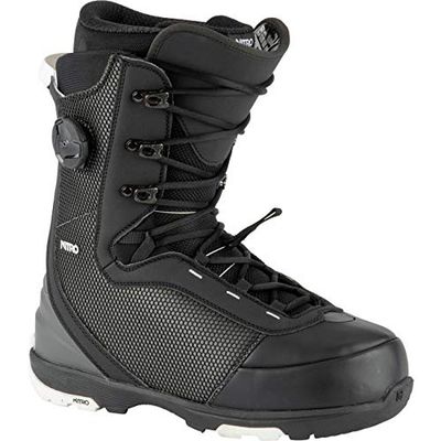 Nitro Club Boa Hybrid Boot '21 Bateau Snowboard pour Hommes, Noir, 290