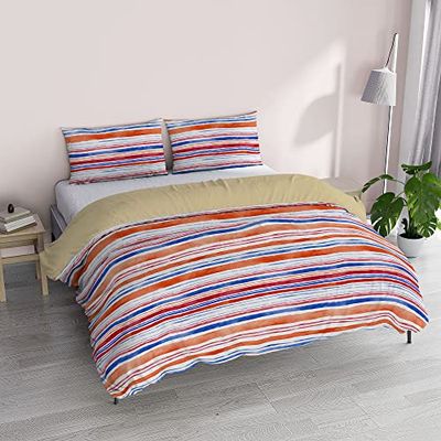 Italian Bed Linen Fantasy Parure de lit en Microfibre pour lit Double