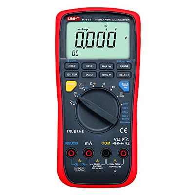 UNI-T UT530 serie isolatieweerstand Multimeter, Rood/Grijs, 1