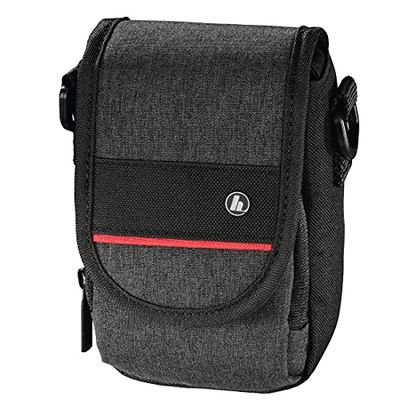 Hama - Borsa per Fotocamera Valletta 90P, (7,5 x 5,2 x 13 cm), Nero
