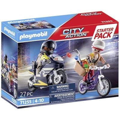 PLAYMOBIL Starter Pack Fuerzas Especiales y Ladrón 71255, a Partir de 4 años