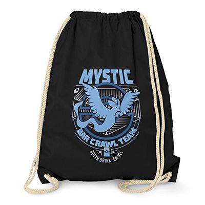 Nerdo Bar Crawl Team Mystic Gym Bag, Unisex adulto, Sacca con coulisse, VEND-109308, nero, misura standard