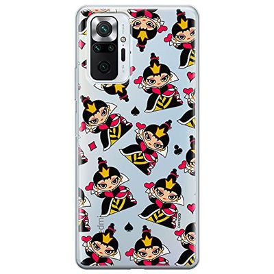 ERT GROUP mobiltelefonfodral för Xiaomi REDMI NOTE 10 PRO originalt och officiellt licensierat Disney mönster Queen of Hearts 002 anpassad till formen på mobiltelefonen, gedeeltelijk transparant