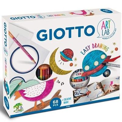 Giotto Art Lab Easy Drawing Kit creatief voor Disegner, verschillende kleuren, 581400