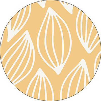 Bonateks, Round Digital Printed Mouse Pad, Non-Slip Base, for Office and Home, Diameter:22cm