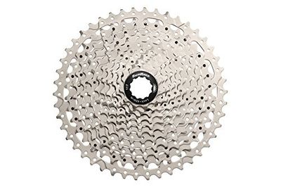 SUNRACE CSMS8 11-Speed Cassette 11-46T. Metallic pinhão, adultos unissexo, prateado, padrão