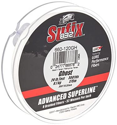 Rapala Sufijo 832 Avanzada Superline Trenza -300 Metros, Ghost