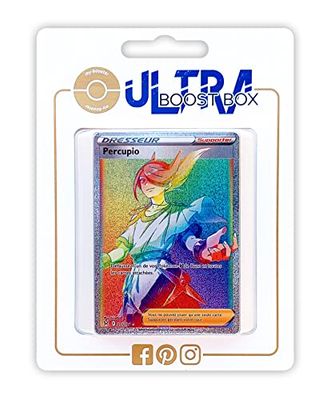 Percupio (Volo) 211/196 Shiny Rainbow trainer - ULtraboost X Epée et Bouclier 11 Origine Perdue - Box med 10 franska Pokémon-kort