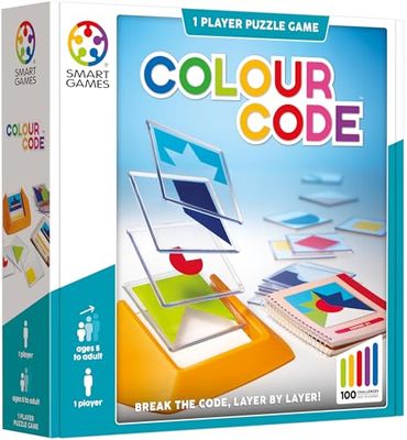 Smarta spel - färgkod, pusselspel med 100 utmaningar, 5+ år