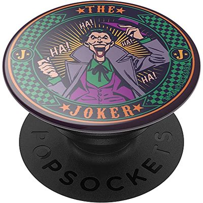 PopSockets PopGrip - Supporto e Impugnatura per Telefoni Cellulari e Tablet con Un Top Intercambiabile - The Joker Gloss