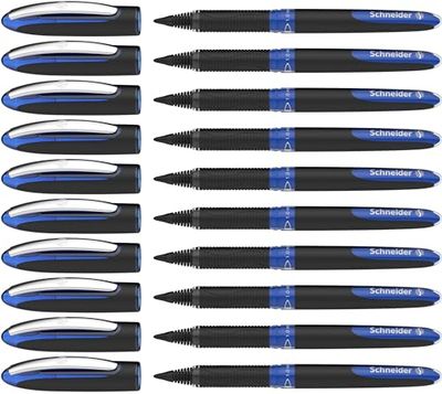 Schneider 183603 One Sign Rollerroller (dokumentäkta, linjebredd 1 mm) blå, 10-pack