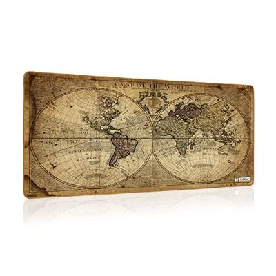 SUBBLIM Xl Vintage World muismat, stabiliteit, hechting, glad oppervlak, gelijkmatige duurzaamheid, demping en comfort