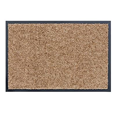 Capacho apanhador de sujidade, felpudo para interior, lavável a 30° C, felpudo antiderrapante, sapato para corredor, cozinha, areia 60 x 90 cm