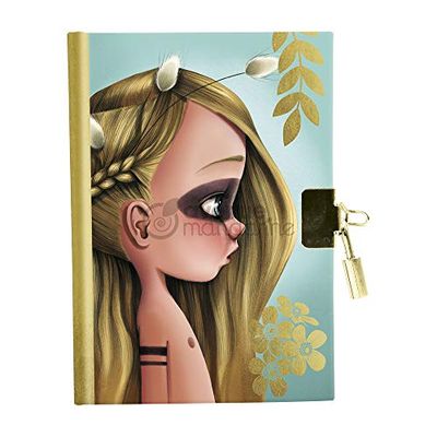 Avenue Mandarine CO180C dagboek Wild, 240 pagina's, gelinieerd, geïllustreerd door Emmanuelle Colin, 1 stuk, blauw