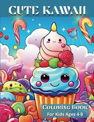 Cute Kawaii Coloring Book For Kids Ages 4-8: Unleash Your Child's Creativity with Adorable Kawaii Designs | Unlock the Magic of Adorable Coloring Fun