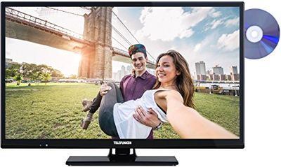 Telefunken XH24A101D 61 cm (24 tum) TV-apparat (HD Ready, Triple Tuner, DVD-spelare) svart