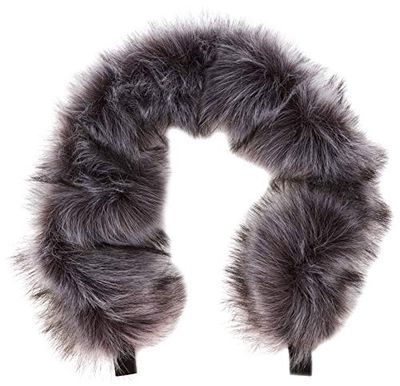 For-Your-Little-One Fur Hood Trim Pram compatibel op verpleegkundige, donkergrijs