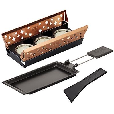 Kuhn Rikon Raclette Set Mini Candle Light in copper, Aluminum, Schweizerkreuz