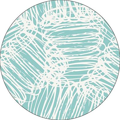 Bonateks, Round Digital Printed Mouse Pad, Non-Slip Base, for Office and Home, Diameter:22cm