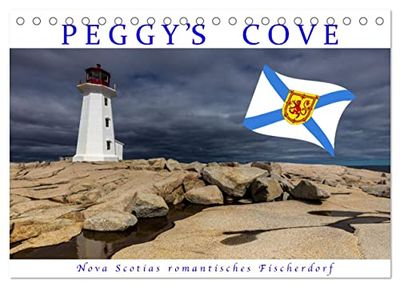 Peggy's Cove (Tischkalender 2025 DIN A5 quer), CALVENDO Monatskalender: Nova Scotias romantisches Fischerdorf am Atlantik