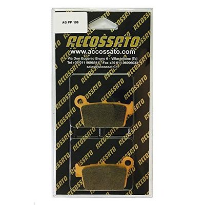 aCCOSSATO agpp106or-p69950 Plaquette de Frein, noir, taille unique