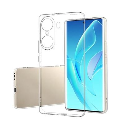 Genomskinligt skal för Huawei Honor 60 Pro, 【Icke-gulnare】Tunnt skal, stötsäkert, reptåligt transparent TPU-silikonbakstycke - transparent