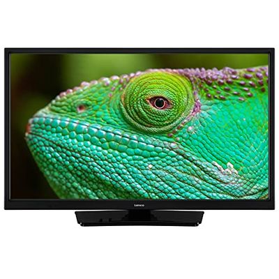 Lenco DVL-2483BK (V2) - 24" Smart TV met geïntegreerde DVD-speler en 12V auto-adapter - Flexibel entertainment voor thuis en onderweg - Zwart -HD-beeldkwaliteit met HDR