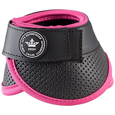 PFIFF 102042 Cloches à Sauter Rubi avec Fermeture Velcro Noir/Rose L