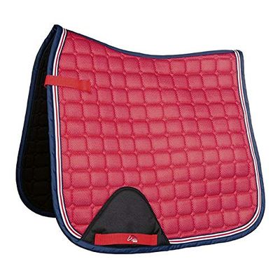 HKM Tapis de selle Airy Mesh - Rouge - Polyvalent