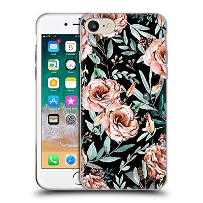 Head Case Designs Licenciado Oficialmente Anis Illustration Negro Bombacha Caso Funda de Gel Suave Compatible con Apple iPhone 7/8 / SE 2020 & 2022